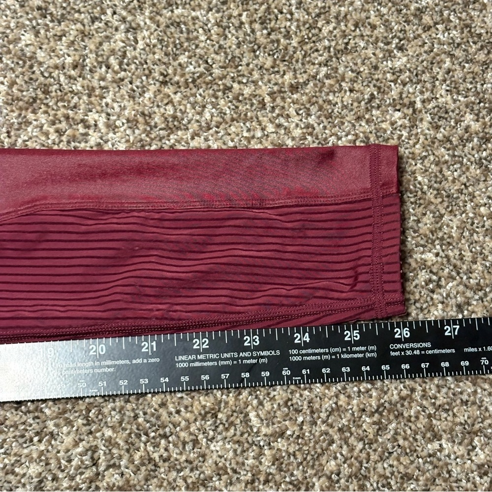 Fabletics Women’s Small Burgundy Leggings - Picture 6 of 10